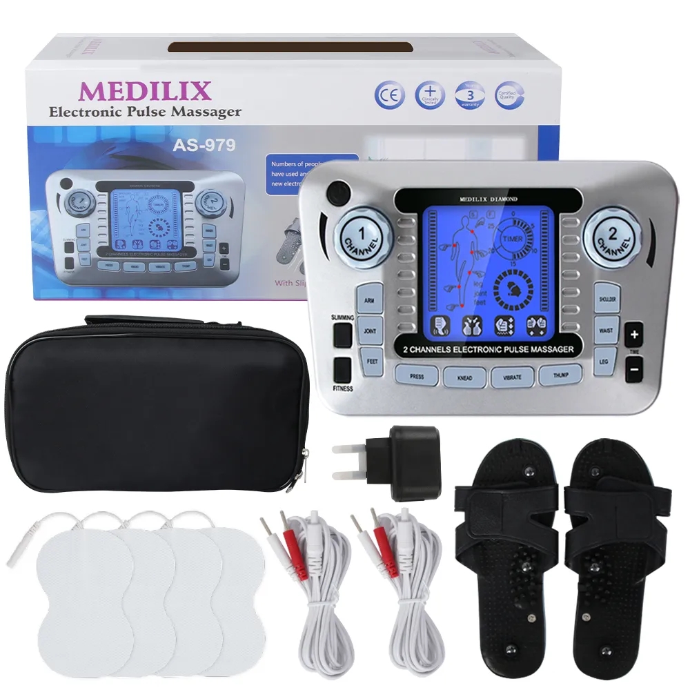 Tens Pain Relief Unit - 12 режимов цифровой электрический импульсный массажер