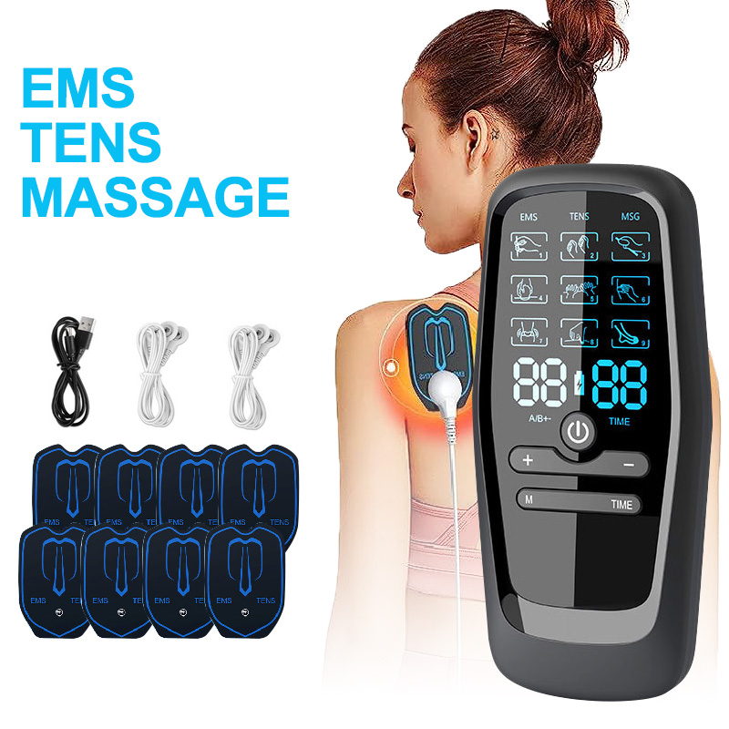 Tens Pain Relief Unit - Электростимулятор мышц EMS, низкочастотный импульсный расслабляющий
