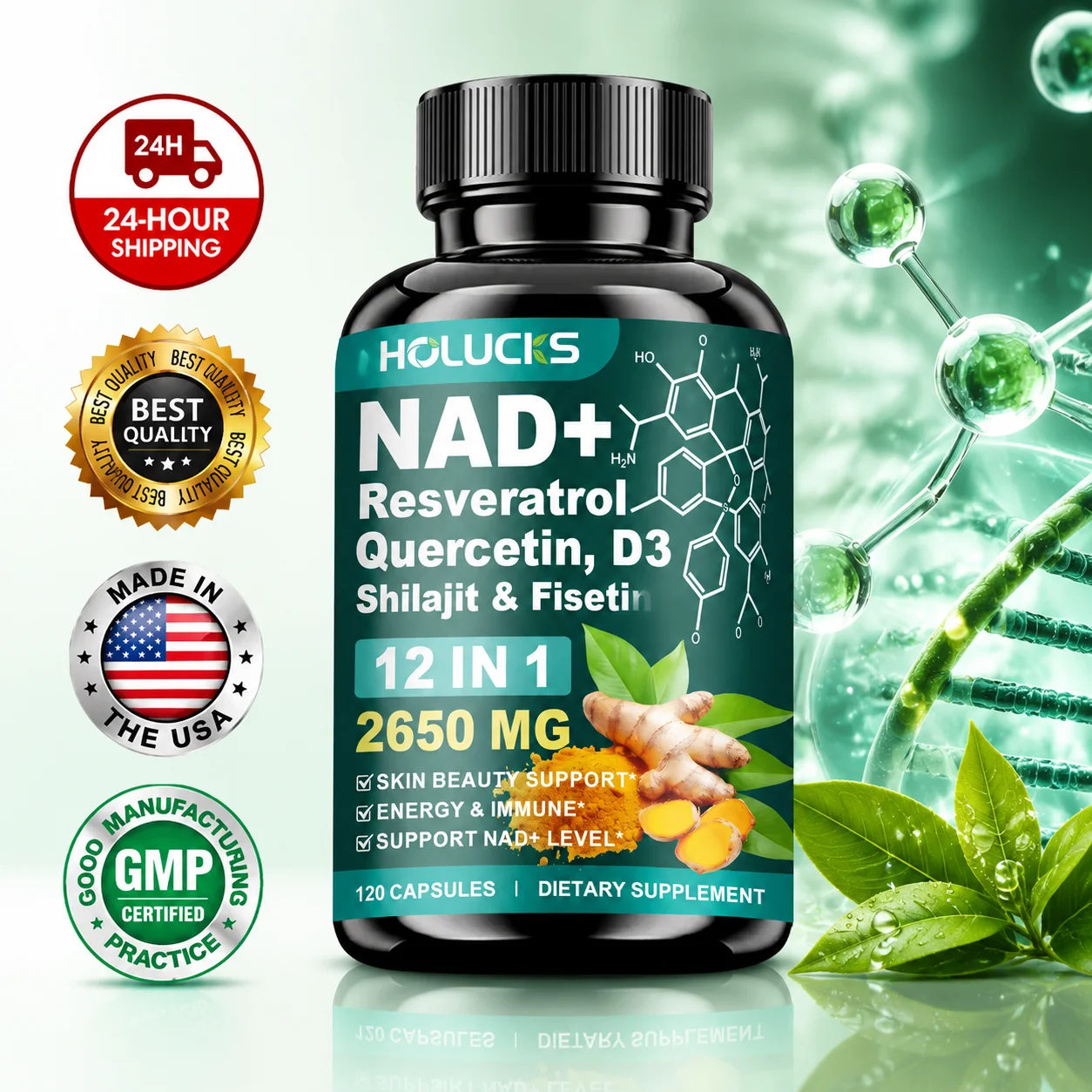 Health Wellness Day - Высокоэффективная добавка NAD+ с кверцетином и