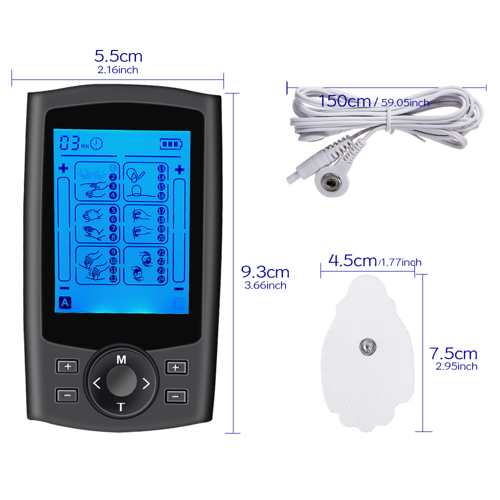 24 режима, массажер TENS, EMS- – обзор и цена Tens Pain Relief Unit